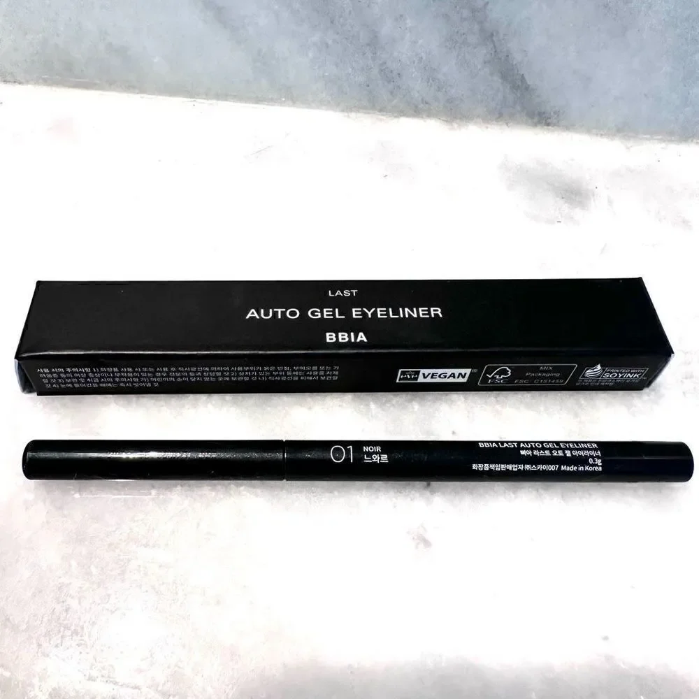 NWT BBIA Last Auto Gel Waterproof Vegan Eyeliner 01 Noir